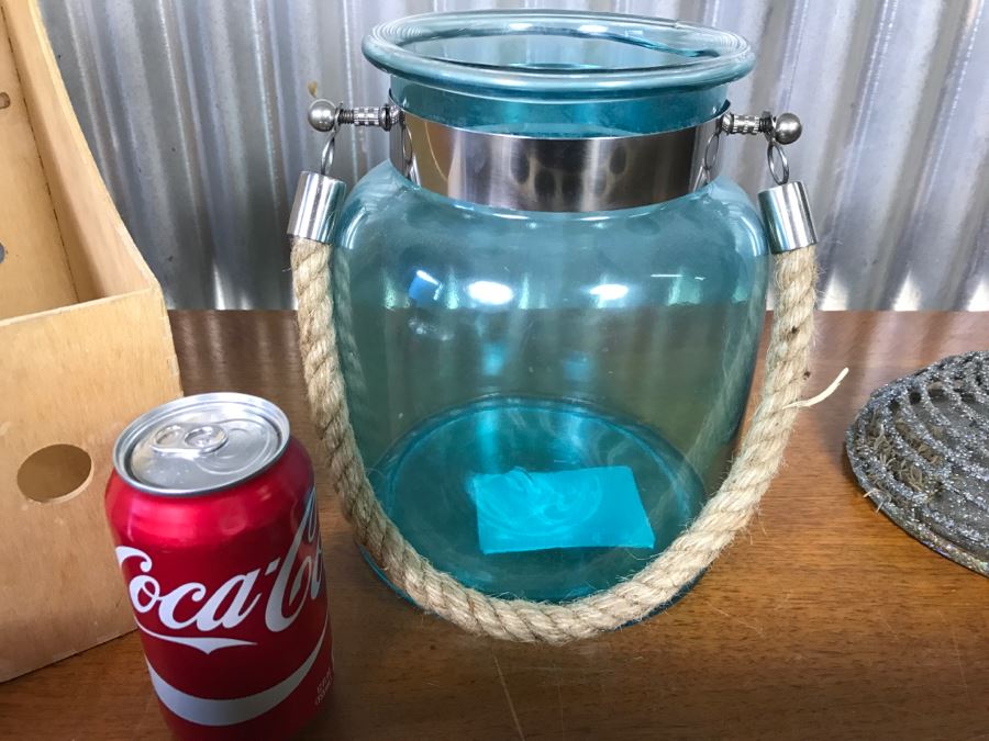 Home Decor Lot With Long Wooden Flower Holder And Faux Tree [Photo 7]