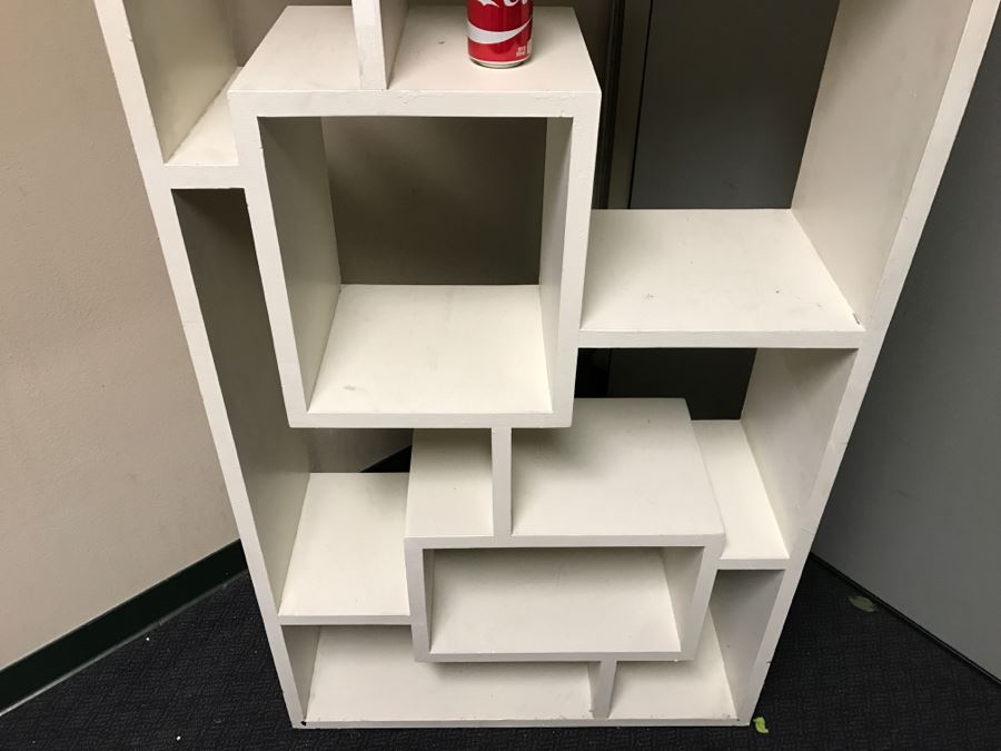 White Etagere Bookcase [Photo 3]