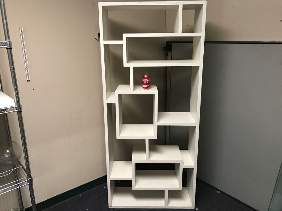 White Etagere Bookcase [Photo 1]