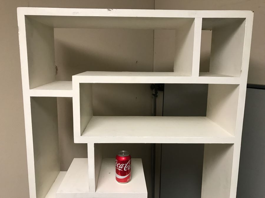 White Etagere Bookcase [Photo 2]