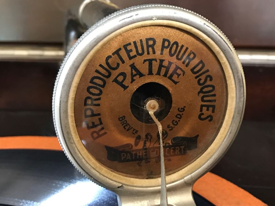 Working Pathe Freres Phonograph Co. Model XII No. 1343 NY Vintage Edison Style Crank Windup Mechanical Phonograph Pathephone [Photo 6]