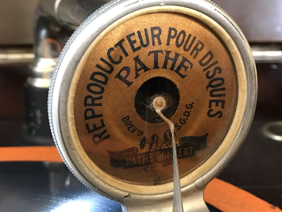 Working Pathe Freres Phonograph Co. Model XII No. 1343 NY Vintage Edison Style Crank Windup Mechanical Phonograph Pathephone [Photo 5]
