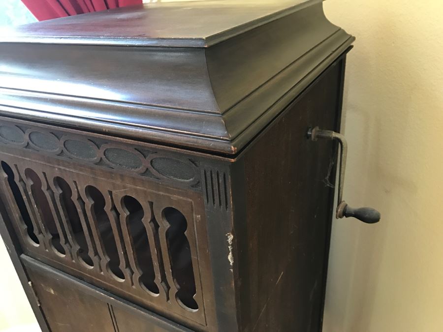 Working Pathe Freres Phonograph Co. Model XII No. 1343 NY Vintage Edison Style Crank Windup Mechanical Phonograph Pathephone [Photo 21]