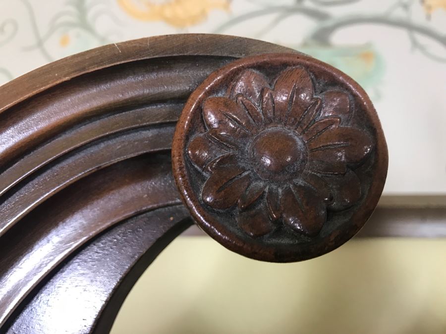 Vintage Glass Front Wooden Bookcase With 3-Drawers And 2 Cabinets [Photo 9]