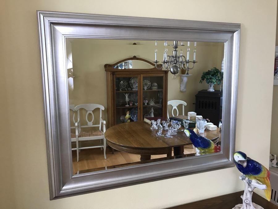 Nice Silver Beveled Glass Wall Mirror [Photo 1]