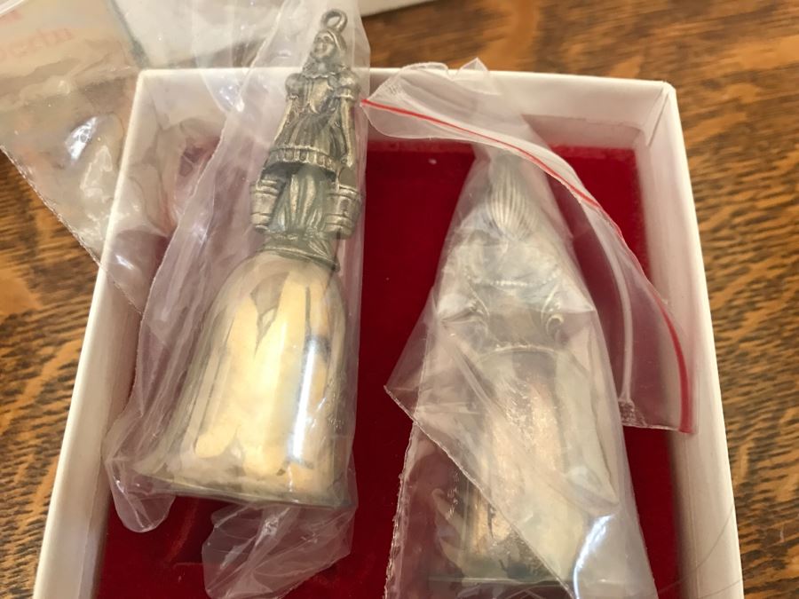 (10) Vintage Reed & Barton Christmas Series Twelve Days Bells Silver Tone With Original Boxes [Photo 8]