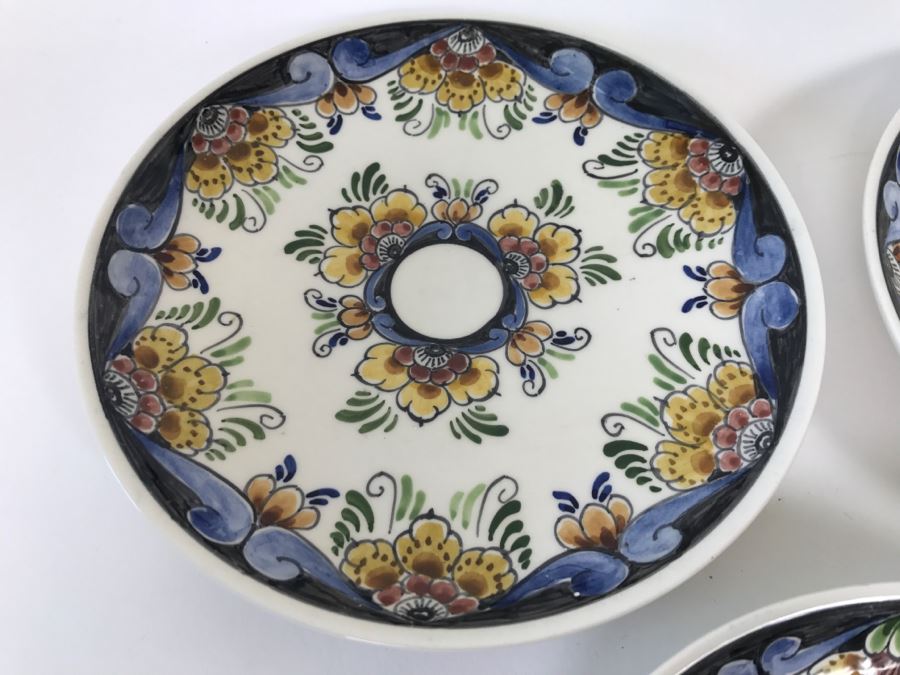 Set Of 3 Delft Handpainted Plates Holland [Photo 3]