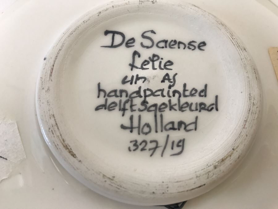 Set Of 3 Delft Handpainted Plates Holland [Photo 6]