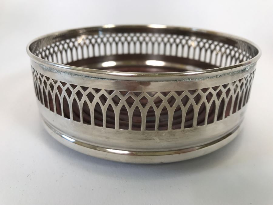 Vintage Cavalier English Silverplate Pitcher Coaster With Glass Pitcher [Photo 5]