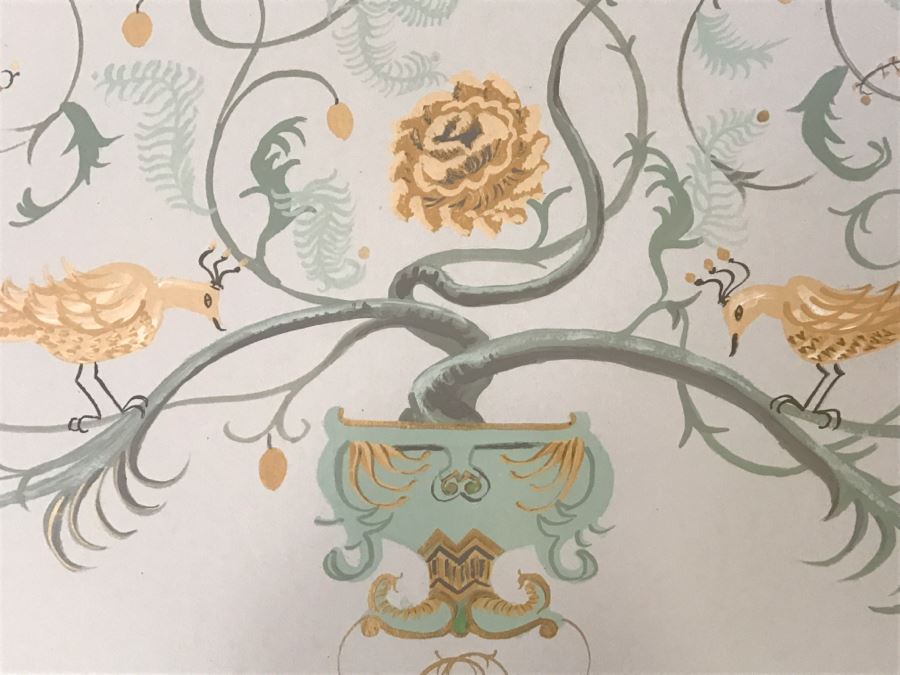 Handpainted Framed Painting Of Planter With Pair Of Birds [Photo 6]