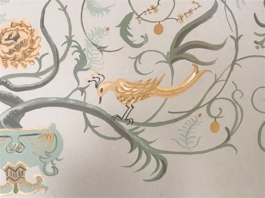 Handpainted Framed Painting Of Planter With Pair Of Birds [Photo 7]