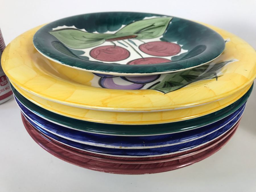 Collection Of Bowls And Plates - Fruita De Roma Tabletops Unlimited Hand Painted [Photo 4]