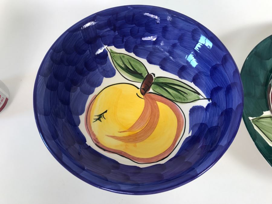Collection Of Bowls And Plates - Fruita De Roma Tabletops Unlimited Hand Painted [Photo 10]