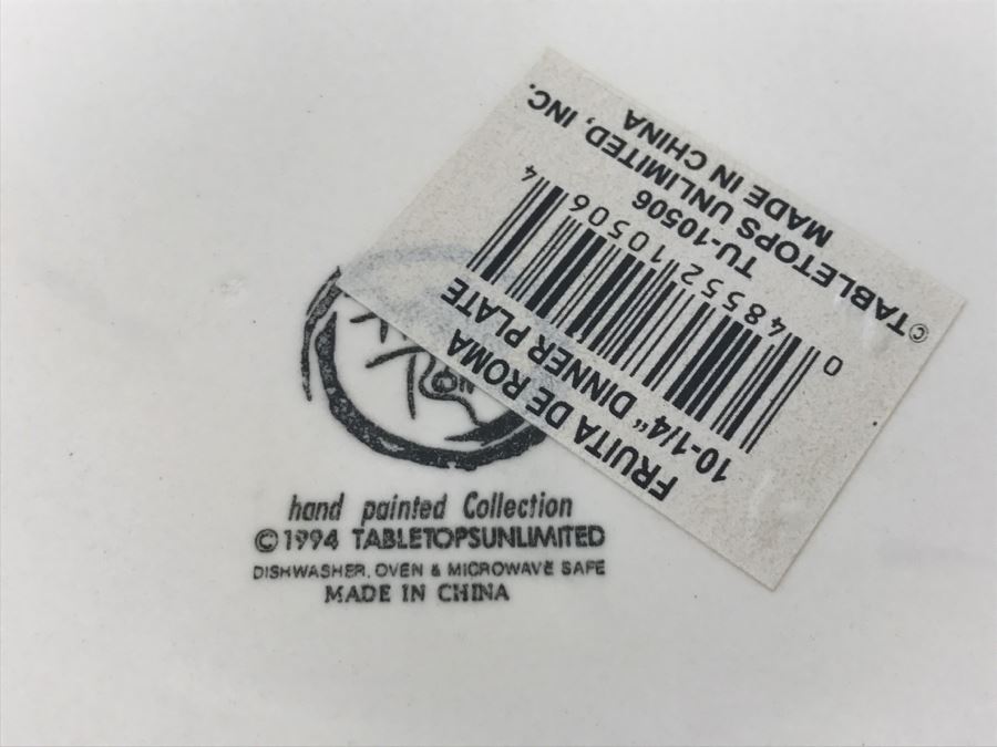 Collection Of Bowls And Plates - Fruita De Roma Tabletops Unlimited Hand Painted [Photo 14]