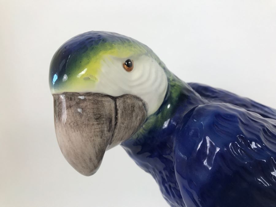 Hand Painted Italian Parrot Bird Slight Chip Shown In Photos [Photo 2]