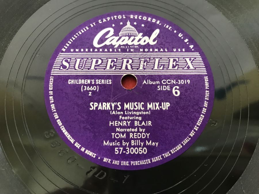 Sparky's Music Mix-Up 78 Vinyl Record Box Set Capital Records [Photo 9]
