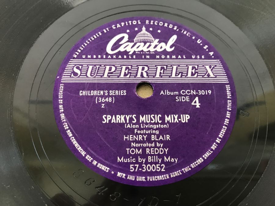 Sparky's Music Mix-Up 78 Vinyl Record Box Set Capital Records [Photo 17]