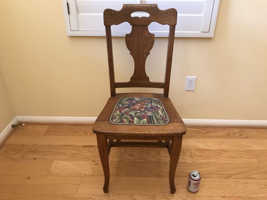 Vintage Tiger Oak Dining Chair [Photo 3]