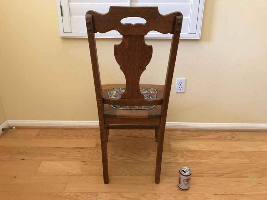 Vintage Tiger Oak Dining Chair