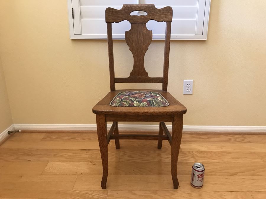 Vintage Tiger Oak Dining Chair [Photo 2]