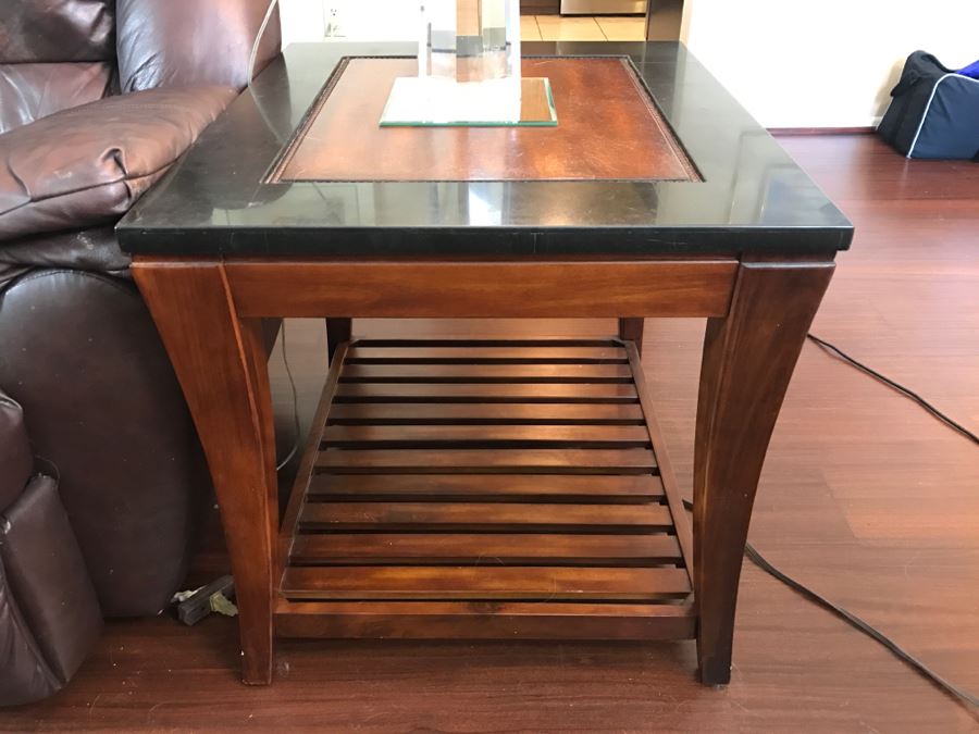 Pair Of 2-Tier Side Tables (Matches Console Table In This Sale) [Photo 5]