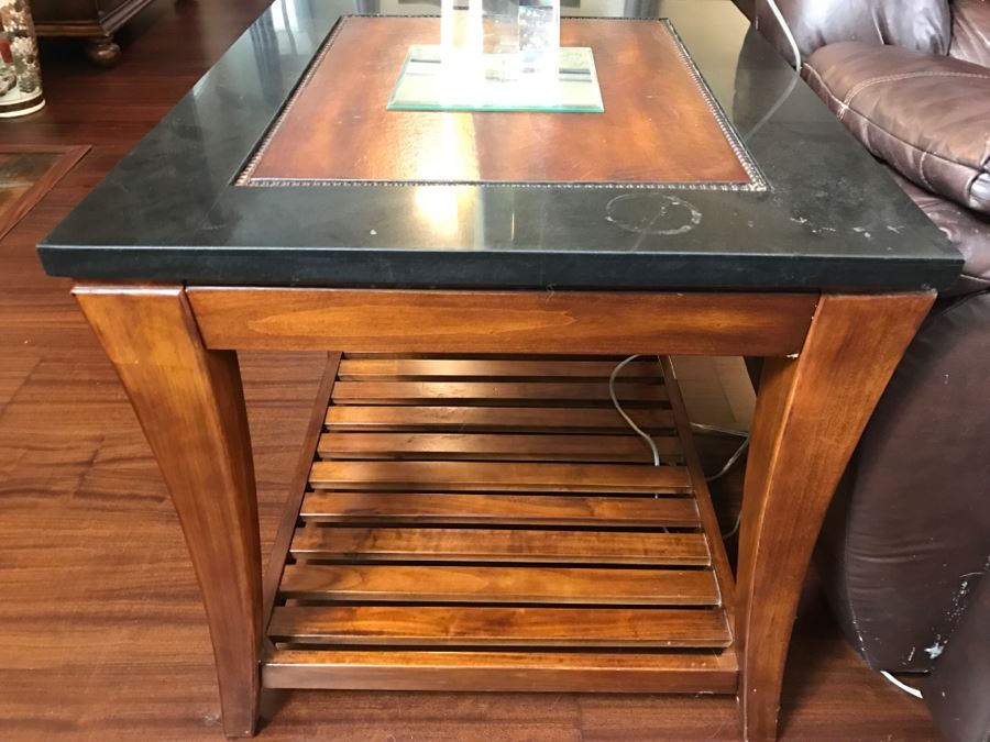 Pair Of 2-Tier Side Tables (Matches Console Table In This Sale) [Photo 7]