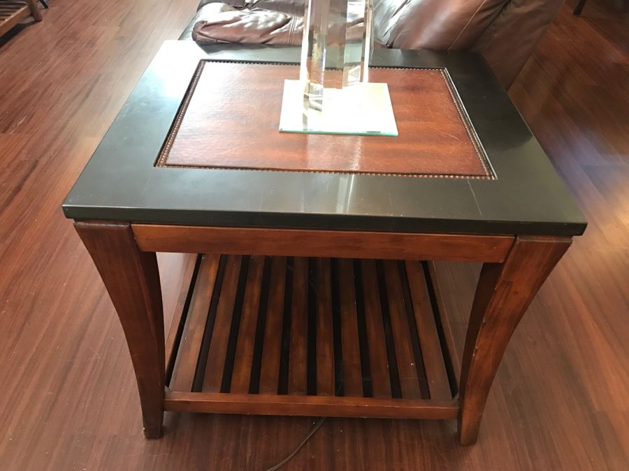 Pair Of 2-Tier Side Tables (Matches Console Table In This Sale) [Photo 2]
