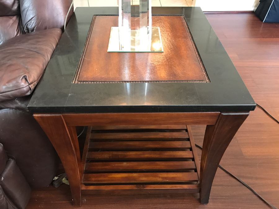 Pair Of 2-Tier Side Tables (Matches Console Table In This Sale) [Photo 4]