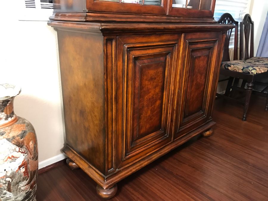 Nice Vertical 2-Piece China Cabinet With Lighting [Photo 7]