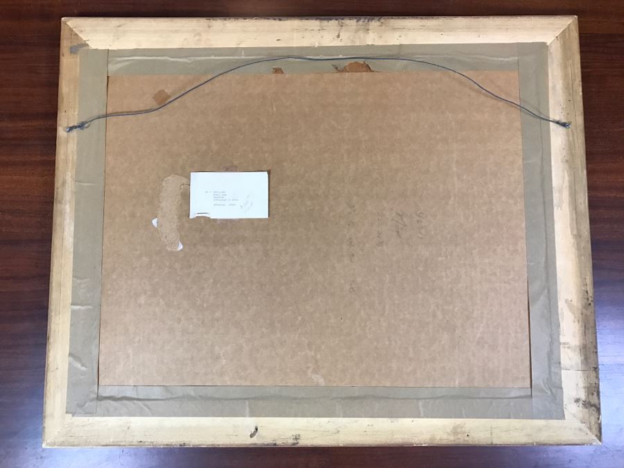 Joan Miro Lithograph Escultor Hand Signed Lower Right Limited Edition 5 Of 20 In Gilt Wood Frame Appraised For $3,200 In 1987 [Photo 25]