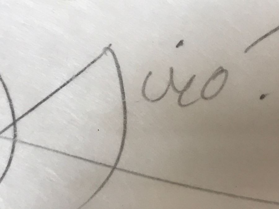 Joan Miro Lithograph Escultor Hand Signed Lower Right Limited Edition 5 Of 20 In Gilt Wood Frame Appraised For $3,200 In 1987 [Photo 11]