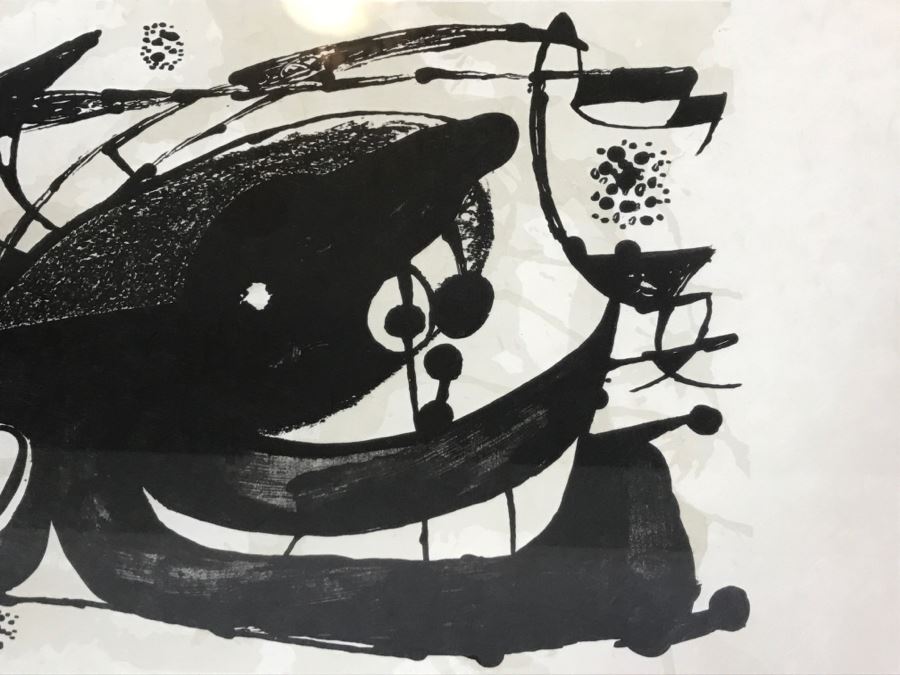 Joan Miro Lithograph Escultor Hand Signed Lower Right Limited Edition 5 Of 20 In Gilt Wood Frame Appraised For $3,200 In 1987 [Photo 18]