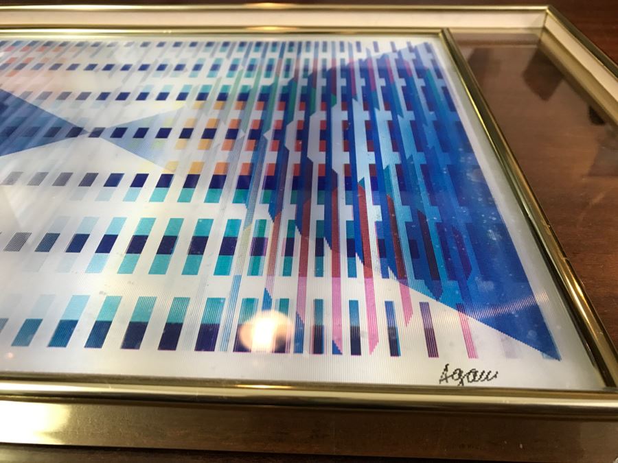 Yaacov Agam Israeli Artist New Dimensions Agamograph Kinetic Optical Art Limited Edition 58 Of 99 Hand Signed Lower Right Appraised For $2,700 In 1987 [Photo 21]