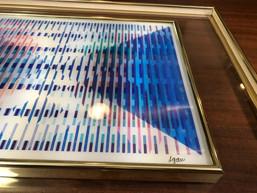 Yaacov Agam Israeli Artist New Dimensions Agamograph Kinetic Optical Art Limited Edition 58 Of 99 Hand Signed Lower Right Appraised For $2,700 In 1987 [Photo 26]