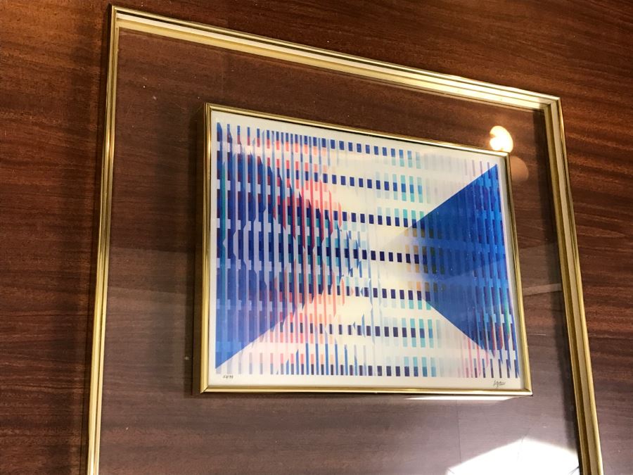 Yaacov Agam Israeli Artist New Dimensions Agamograph Kinetic Optical Art Limited Edition 58 Of 99 Hand Signed Lower Right Appraised For $2,700 In 1987 [Photo 7]