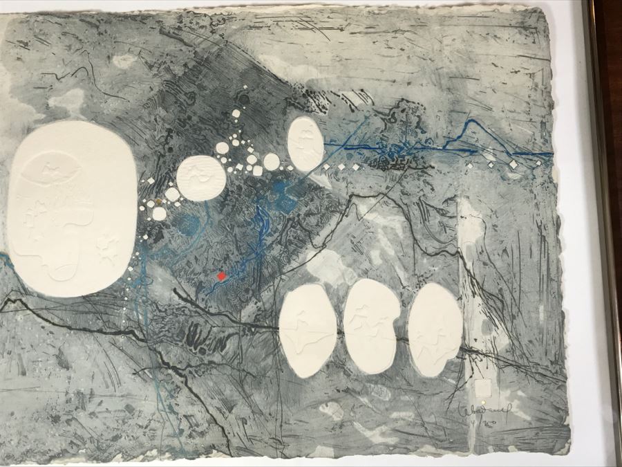 Lebadang, Vietnameses Artist, Grand Campagne II Etching And Aquatint In Color Hand Signed Lower Right Appraised For $2,250 In 1987 [Photo 4]