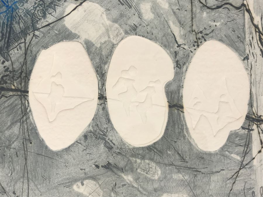 Lebadang, Vietnameses Artist, Grand Campagne II Etching And Aquatint In Color Hand Signed Lower Right Appraised For $2,250 In 1987 [Photo 10]