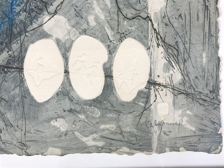 Lebadang, Vietnameses Artist, Grand Campagne II Etching And Aquatint In Color Hand Signed Lower Right Appraised For $2,250 In 1987 [Photo 14]