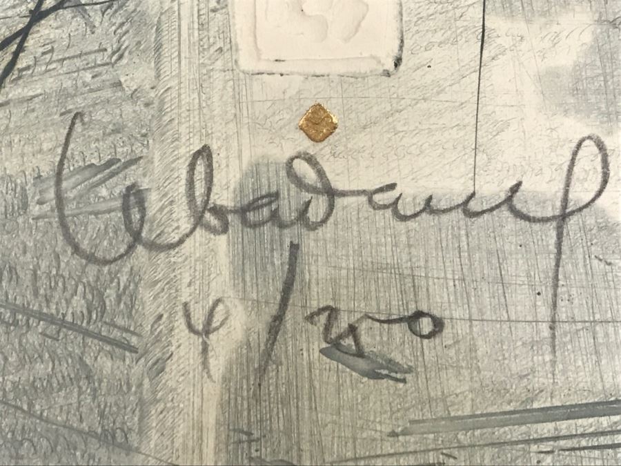 Lebadang, Vietnameses Artist, Grand Campagne II Etching And Aquatint In Color Hand Signed Lower Right Appraised For $2,250 In 1987 [Photo 23]