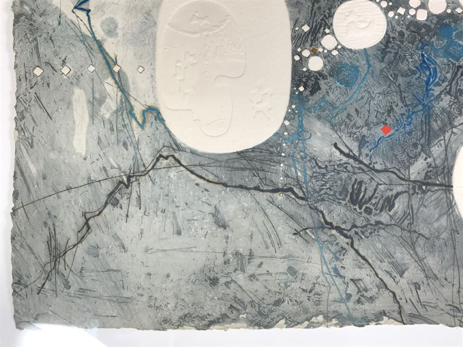 Lebadang, Vietnameses Artist, Grand Campagne II Etching And Aquatint In Color Hand Signed Lower Right Appraised For $2,250 In 1987 [Photo 15]