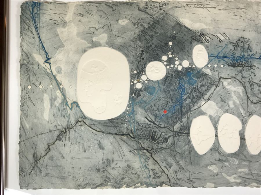 Lebadang, Vietnameses Artist, Grand Campagne II Etching And Aquatint In Color Hand Signed Lower Right Appraised For $2,250 In 1987 [Photo 2]