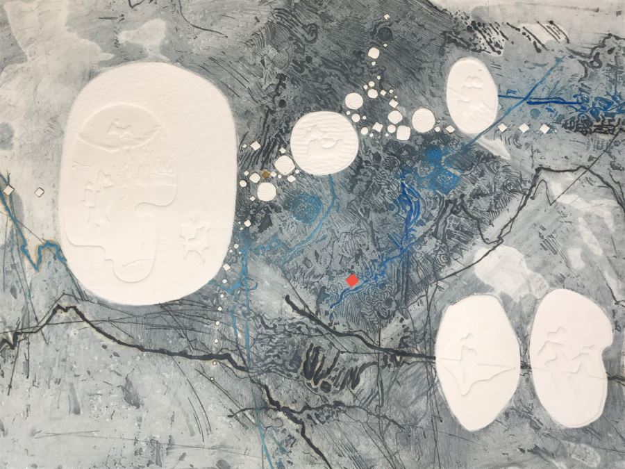 Lebadang, Vietnameses Artist, Grand Campagne II Etching And Aquatint In Color Hand Signed Lower Right Appraised For $2,250 In 1987 [Photo 17]