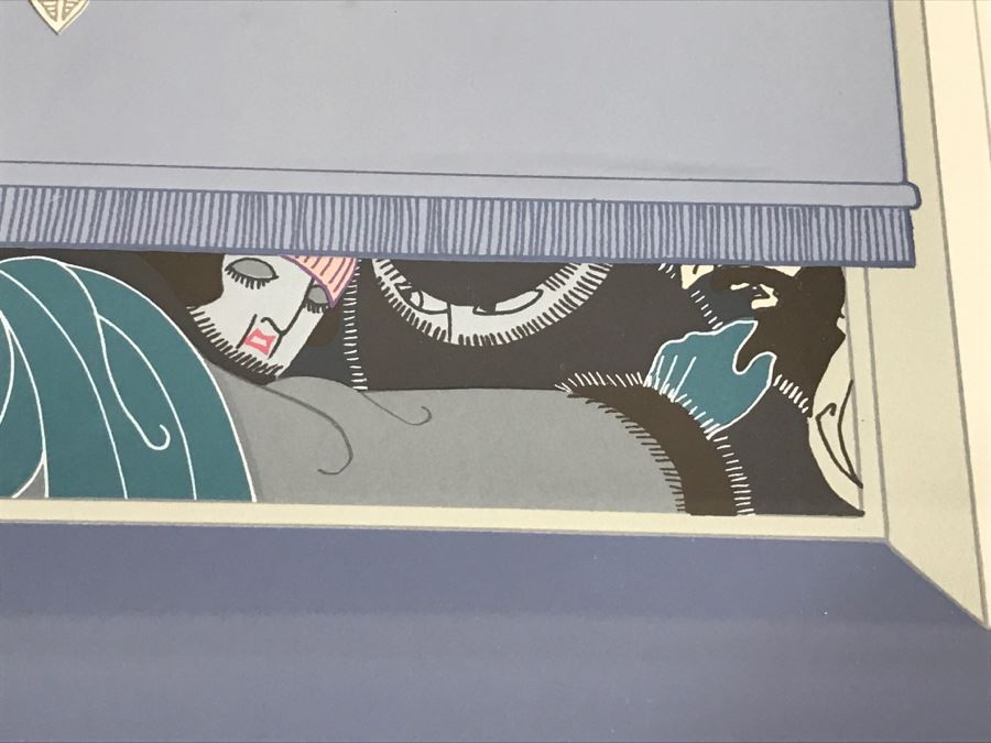 Erte Spring Fashions Serigraph In Color Hand Signed Lower Right Appraised For $4,600 In 1987 [Photo 14]