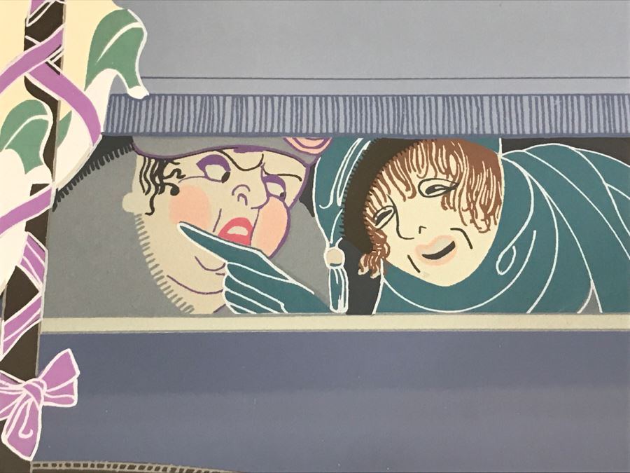 Erte Spring Fashions Serigraph In Color Hand Signed Lower Right Appraised For $4,600 In 1987 [Photo 13]