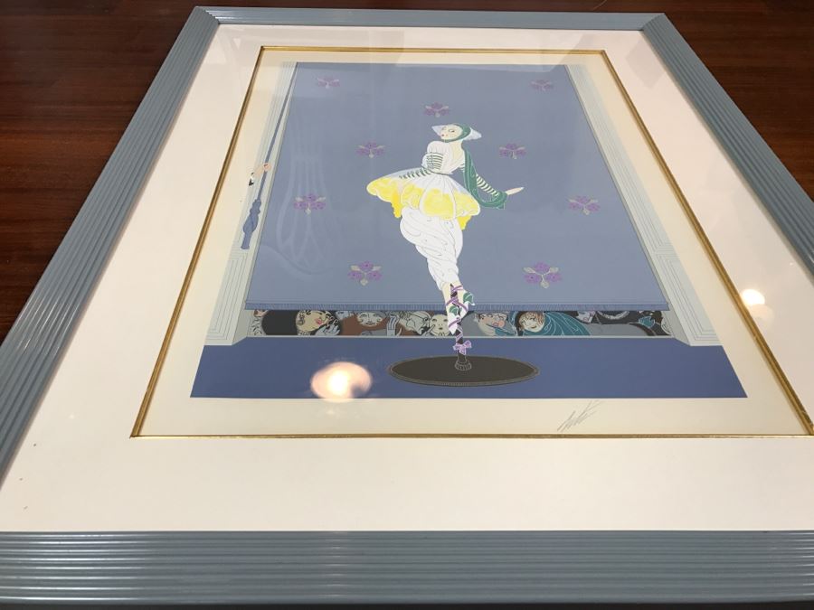 Erte Spring Fashions Serigraph In Color Hand Signed Lower Right Appraised For $4,600 In 1987 [Photo 19]