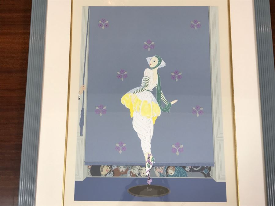 Erte Spring Fashions Serigraph In Color Hand Signed Lower Right Appraised For $4,600 In 1987 [Photo 4]