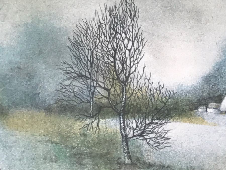 G. Maugeri 'Hameau En Normandie' Lithograph In Color Hand Signed Lower Right In Gilt Wood Frame Appraised For $300 In 1987 [Photo 7]