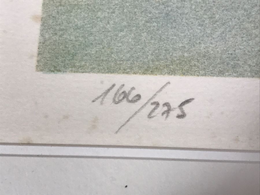 G. Maugeri 'Hameau En Normandie' Lithograph In Color Hand Signed Lower Right In Gilt Wood Frame Appraised For $300 In 1987 [Photo 15]