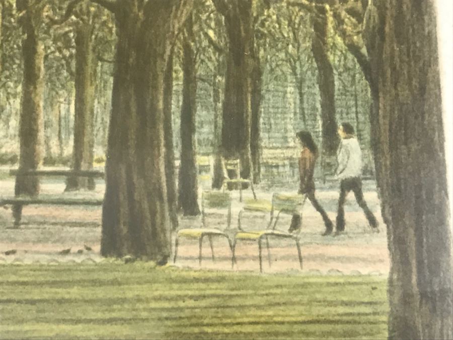 Harold Altman 'Autumn 1982 III' Lithograph In Color Hand Signed Lower Right In Gilt Wood Frame Appraised For $525 In 1987 [Photo 12]