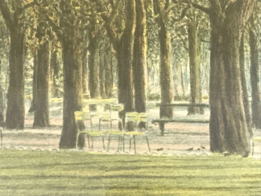 Harold Altman 'Autumn 1982 III' Lithograph In Color Hand Signed Lower Right In Gilt Wood Frame Appraised For $525 In 1987 [Photo 11]